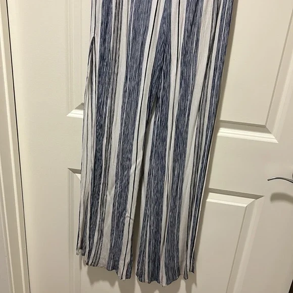 Strapless Striped Jumpsuit - Picture 2 of 4